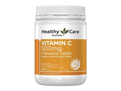 Viên nhai bổ sung Vitamin C Healthy Care 500 viên mẫu mới
