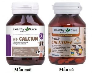 60 viên sữa Milk Calcium Healthy Care bổ sung canxi cho trẻ