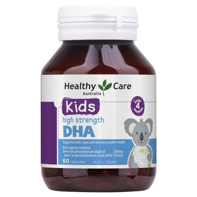 Healthy Care Kids High Strength DHA 60 viên bổ sung DHA 