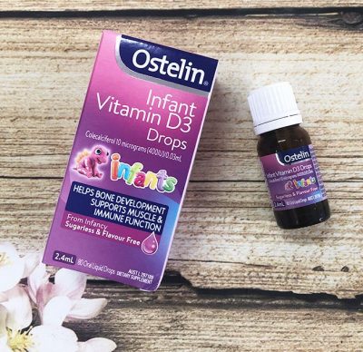 Bổ sung Vitamin D3 Ostelin Infant dạng nhỏ giọt dùng cho trẻ sơ sinh 2.4ml