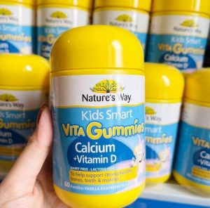 Kẹo canxi Nature's Way Kids Smart Vita Gummies Calcium 60 viên
