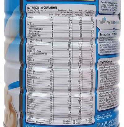 dinh dưỡng sữa Kid Essentials Úc Chính Hãng Nestlé 800G từ 1-10 tuổi