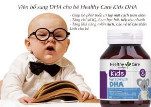 Healthy Care Kids High Strength DHA 60 viên bổ sung DHA