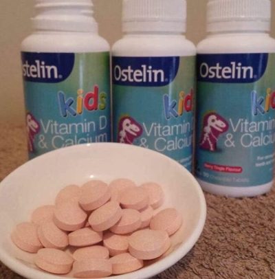 Bổ sung Calcium + Vitamin D3 cho trẻ với 90 Viên nhai Ostelin Kids