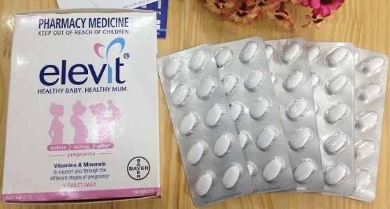 100 viên tổng hợp vitamin Elevit Pregnancy Multivitamin cho bà bầu