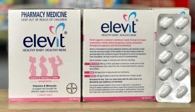 Vitamin tổng hợp cho bầu Elevit Pregnancy Multivitamin 100 viên
