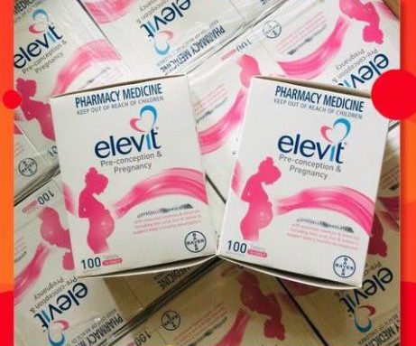 Viên tổng hợp Vitamincho bầu Elevit Pregnancy Multivitamin 100 viên