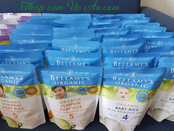 Bột ăn dặm bổ sung dinh dưỡng cho bé Bellamy’s Organic.