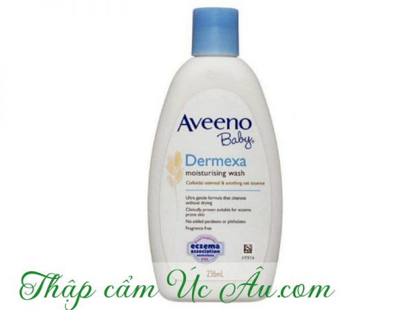 Sữa tắm Aveeno Baby Dermexa Moisturising Wash hàng chuẩn Úc.