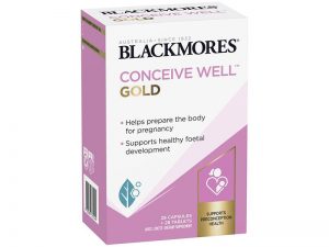 Viên Uống tăng khả năng thụ thai Blackmores Conceive Well Gold 28 viên.