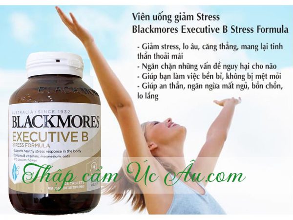 Viên uống giảm căng thẳng Blackmores Executive B Stress Formula.