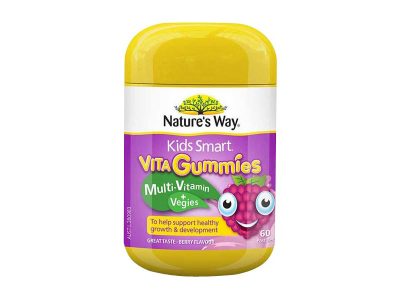 Kẹo dẻo nhai bổ sung chất xơ Nature's Way Kids Smart VITA Gummies Multi-Vitamin +Vegies 60 viên