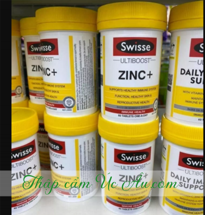 60 viên uống bổ sung kẽm Swisse Zinc+ hàng chính hãng giá tốt.