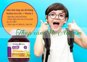 bổ sung kẽm và vitamin C không đường Healthy Care