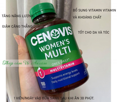 Công dụng viên uống Cenovis Women's Multi Once Daily - Cenovis Women’s Multi Vitamins + Minerals Once Daily.