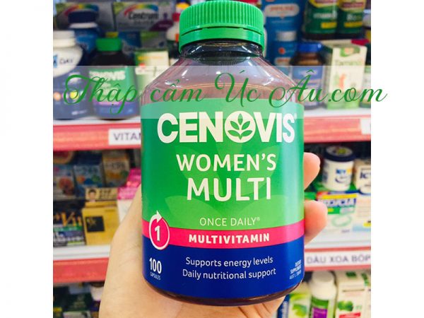 100 viên uống Cenovis Women's Multi Once Daily bổ sung vitamin và khoáng chất cho nữ.