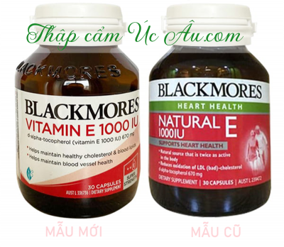 Mẫu mới viên uống Blackmores vitamin E 1000IU của Úc giá tốt.