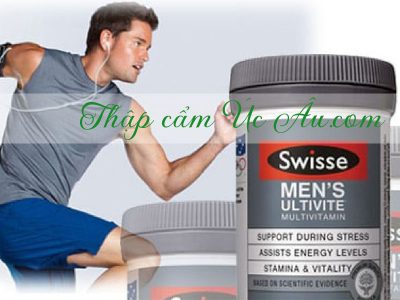 Tăng năng lượng với viên uống vitamin tổng hợp cho nam Swisse Men’s Ultivite Multivitamin 120 viên.