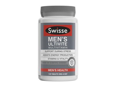 Viên uống Vitamin tổng hợp cho nam Swisse Men’s Ultivite Multivitamin 120 viên.