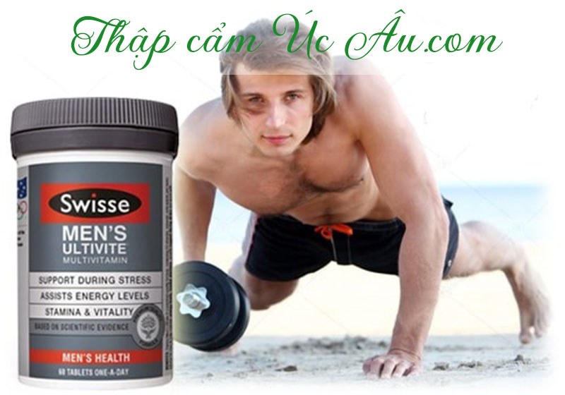 Giảm căng thẳng mệt mỏi với viên uống vitamin tổng hợp cho nam Swisse Men’s Ultivite Multivitamin 120 viên.