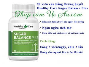 90 viên uống cân bằng đường huyết Healthy Care Sugar Balance Plus 
