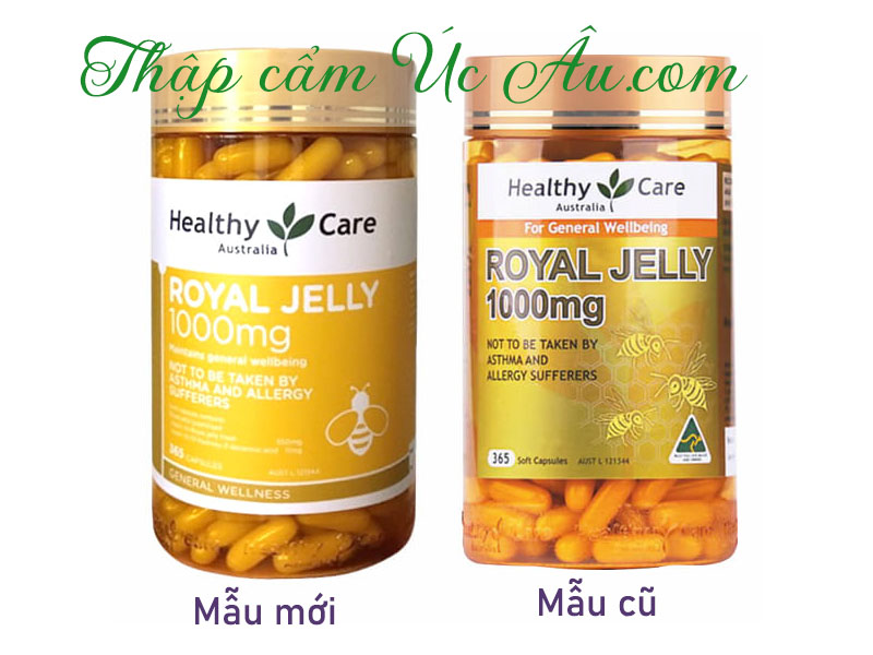 Royal Jelly 1000mg Healthy Care nội địa Úc.